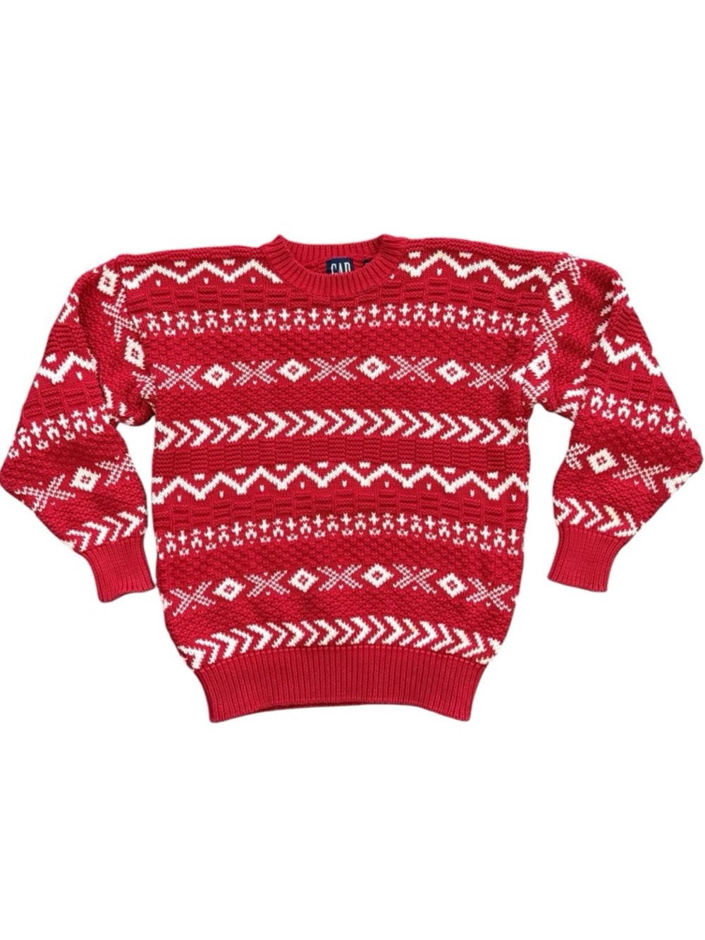 GAP Vintage Fair Isle Crewneck Sweater